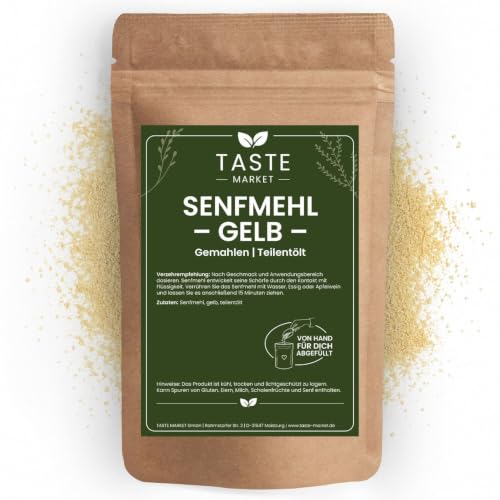 2 kg Senfmehl gelb | Senf Pulver gemahlen | Senfherstellung | Senfsaat Senfsamen gemahlen | Gewürze Gewürze