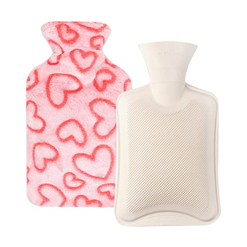 Ppgod Soft Plush Thermos, 1000Ml Thermos, Thermos,Natural Rubber Hot Water Bottle, Helps Provide Warmth And Pain Relief, Warm Gift, 1 Piece #TOP2