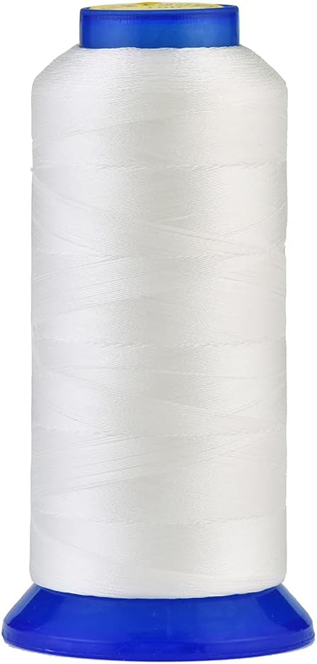 Selric [1500Yards / 36 Colors Available] UV Resistant High Strength Polyester Thread #69 T70 Size 210D/3 for Upholstery, Outdoor Market, Drapery, Beading, Purses, Leather (White)