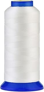 Selric [1500Yards / 36 Colors Available] UV Resistant High Strength Polyester Thread #69 T70 Size 210D/3 for Upholstery, Outdoor Market, Drapery, Beading, Purses, Leather (White)