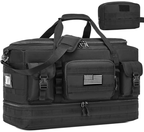 Gym Bag Women, 50L Large Tactical Duffle Bag for Travel,