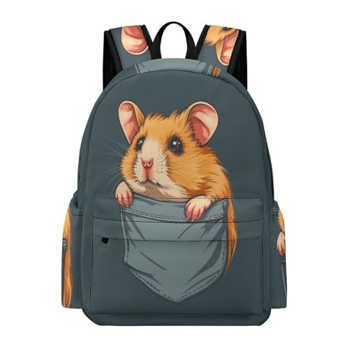 TPISLI Ranzen Mädchen 5 Klasseranzen Meerschweinchen Kinder Ranzen 3. Klasse Für Jungs Schulranzen 1 Klasse Niedliches kleines Tier Leichter Reise Outdoor Freizeit