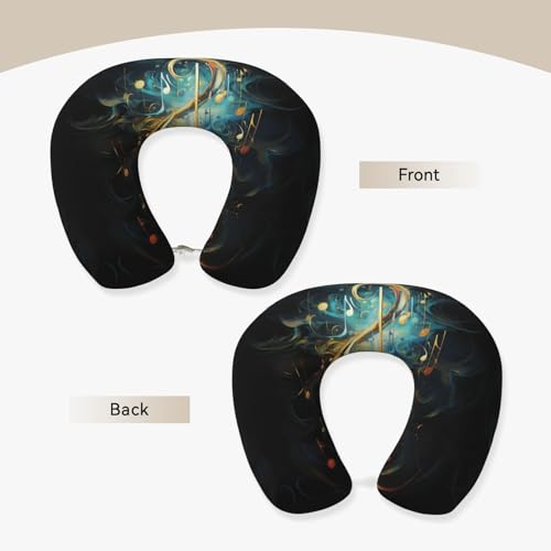 Almohada cervical de espuma viscoelástica negra miniatura 3