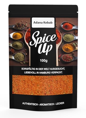Spice Up Adana Kebab Gewürzzubereitung 100g Adana Kebab Seasoning 100g Kräftig-würzige Zubereitung im türkischen Stil Perfekt für Fleischspieße Köfte & Marinaden Intensiv & aromatisch