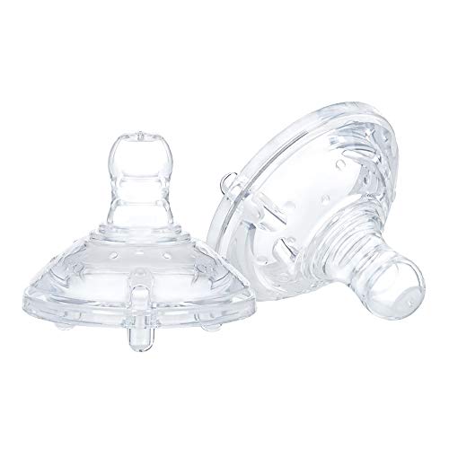 Nuby Medium Flow Anti-Colic Teats, Pack of 2