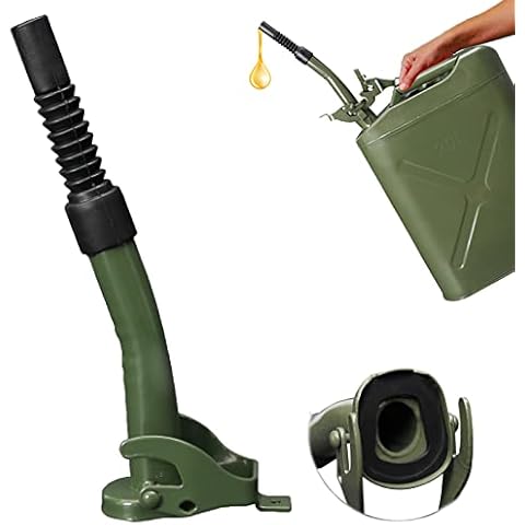 behone Pourer for Metal Petrol Canister, Fuel Canister, Metal Canister, Pourer, Petrol Canister, Outlet Pipe for 5, 10, 20 Litre Metal Canister, Petrol Pourer Cover