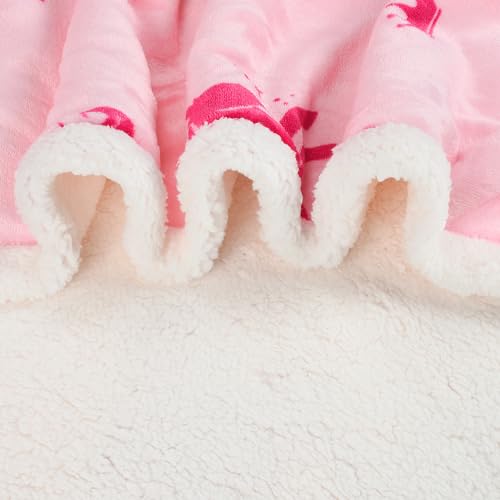 Image of Catalonia Sherpa Wearable Blanket with Sleeves Arms, Comfy Sleeved TV Wrap Blanket, Large Snuggly Throw for Women and Men, Gift for Her,Unicorn
