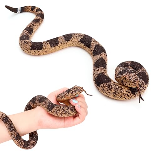 HFATMOS Realistic Fake Snakes, Rubber Rattlesnake Keep Birds Away