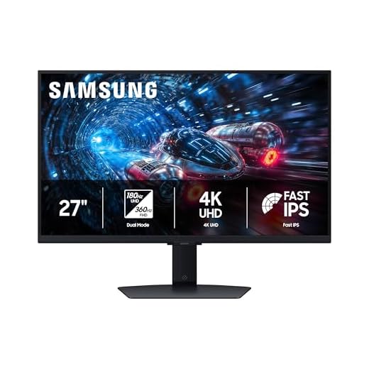 Samsung 27” Odyssey G7 G70F FHD Resolution Gaming Monitor, Fast IPS Dual Mode, 4K 180Hz Refresh Rate, NVIDIA G-Sync Compatible, AMD FreeSync™ Premium, Ergonomic Stand, LS27FG706ENXZA