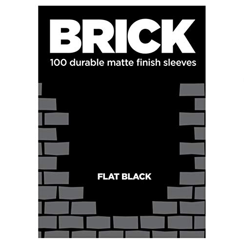 Fundas Standard CCG Brick Flat Black para tus tardes de juegos de mesa en casa de amigos