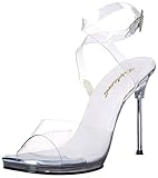 metallischer Absatz Fabulicious Damen CHIC-06 Pumps, Transparent (Clear), 41 EU