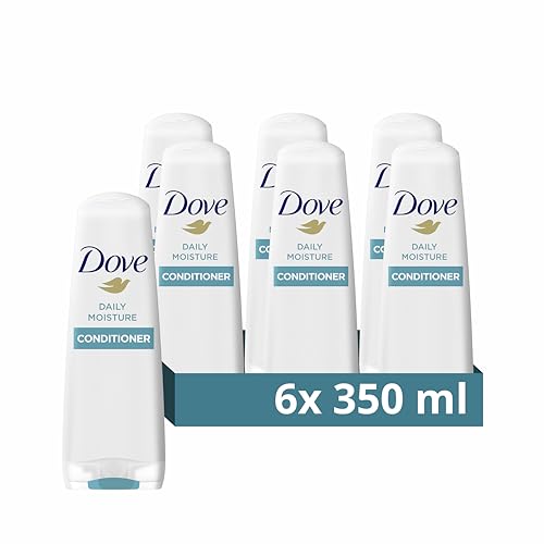 Dove Daily Moisture Conditioner nourishes for smooth hair that's up to 10x more resilient to daily damage* for dry hair 6x 350 ml