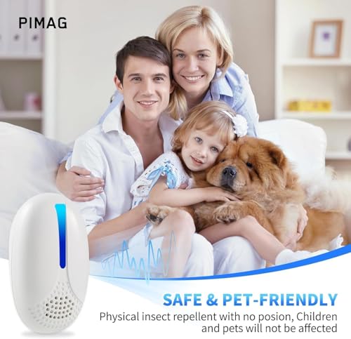 2025 Upgraded Ultrasonic Repellent Indoor, Mouse Traps Insert Plug in, Pest Control Repellent Ant,Roach,Rodent, Mouse, Bugs, Mosquito, Spider, for Home, Office, Warehouse 6 Packs