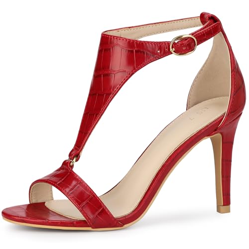 Allegra K High Heel Sandals with T-Strap – Stylish and Comfortable Allegra K High Heel Sandals with T-Strap – Stylish and Comfortable