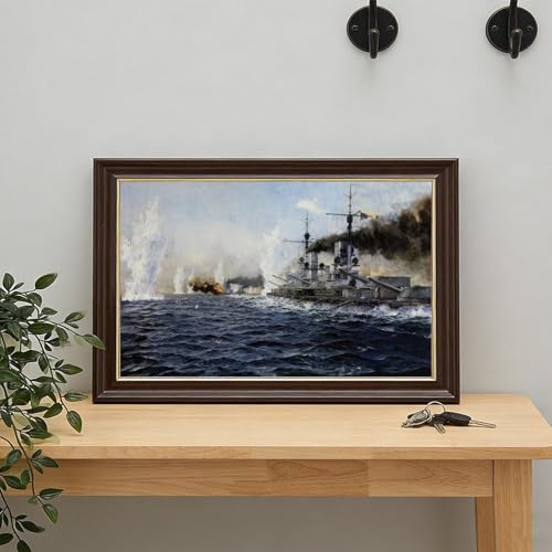 Claus Bergen Bataille du Jutland tableau art sur toile tendue - 7