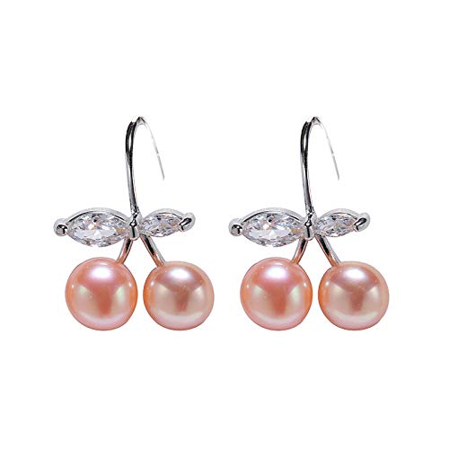 Pendientes de perlas de agua dulce y plata 925 de diseño exclusivo