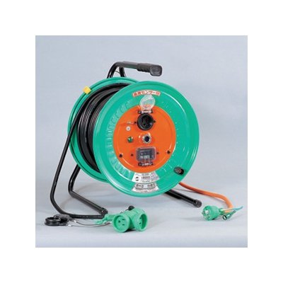 セール！ 日動工業 100V電光ドラム びっくリール 延長コード型 防雨