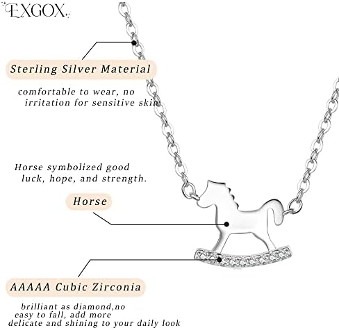 Horse Necklace for Girls,Horse with Girl Necklace 925 Sterling Silver Pendant Horse Necklace Girls Embrace Horse Gifts for Girls Women Horse Lover