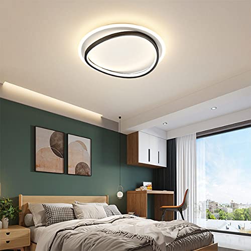 Plafonnier de chambre à coucher LED avec lustre rond simple de luxe irrégulier - 2