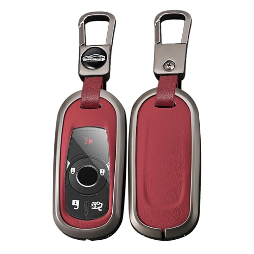 Porte-clés en cuir rouge - Protection élégante pour Buick Encore GX et Opel Astra