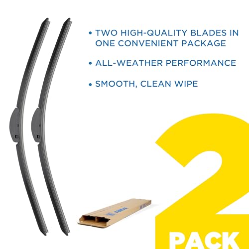 Image of Rain-X 810337 Total Clear Beam Wiper Blades 20 inch & 20 inch Windshield Wipers for All-Weather Performance, Rubber Squeegee for Smooth Clean Wipe & Quiet Operation - 2 Pack Value