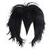 Probeauty Unisex Basic Short Hair Wig/Wigs Cosplay Party+Wig Cap (Black)