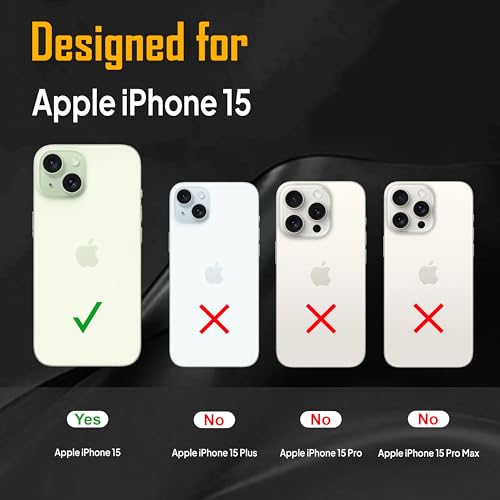 Image of Zapcase Back Case for iPhone 15 | Slim Lifetime Anti-Yellow Crystal-Clear Cover with Elevated Camera Protection & MagSafe Compatibility | Premium German Polycarbonate | Shockproof | Clear