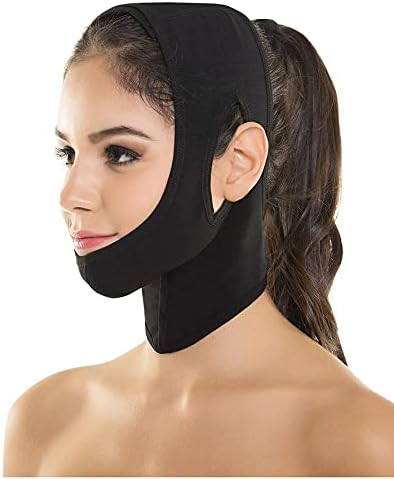 356 -Mentonera/Post Surgery Compression Face Wrap One Size Color Black