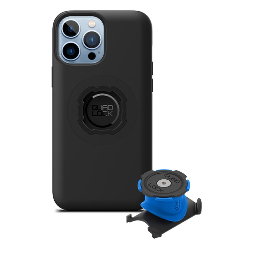 Quad Lock Stem/Handlebar Bike Phone Holder Kit with MAG Phone Case for iPhone 13 Pro Max