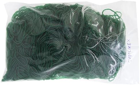 Czech Glass Seed Beads 13/0 (1.7mm Diameter) Transparent Medium/Dark Green Strung DIY Jewelry Making Beads - 500g Bulk Bag by Preciosa (Jablonex)
