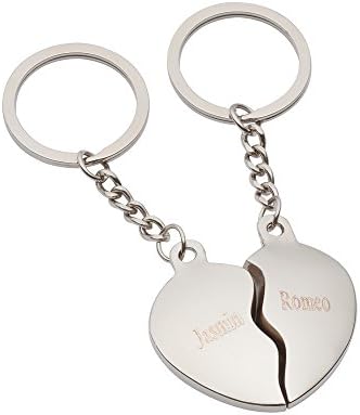 Anhaenger Box Partner Schlüsselanhänger 'Geteiltes Herz' – Rot, Mit Gravur, Aus Edelstahl, In HerzBox Schlüsselanhänger Herz Mit Gravur - Foto 7