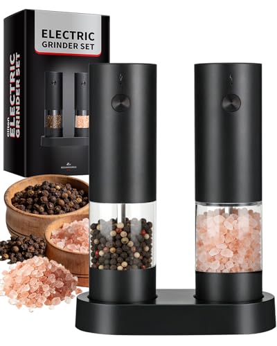 Aisityi Rechargeable Electric Salt And Pepper Grinder Set
