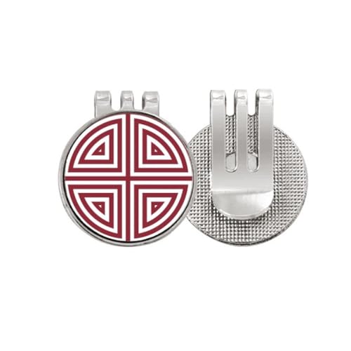 Marqueur de balle de golf traditionnel chinois quatre symboles émail cadeau idéal pour golfeur