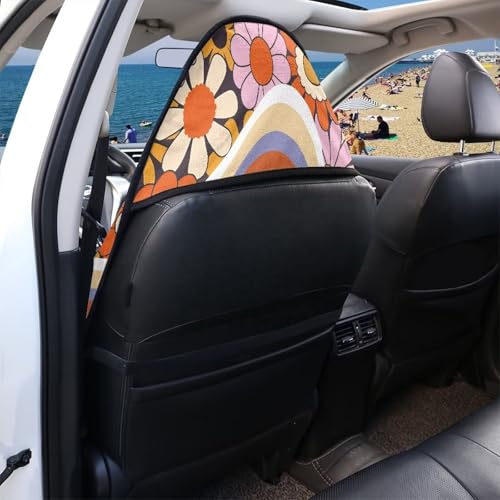 Image of Daisy Car Seat Cover Protector Front Seats Only Universal Fit High Back Seat Covers for Cars Easy to Install Waterproof Soft Auto Seat Covers Anti-Slip