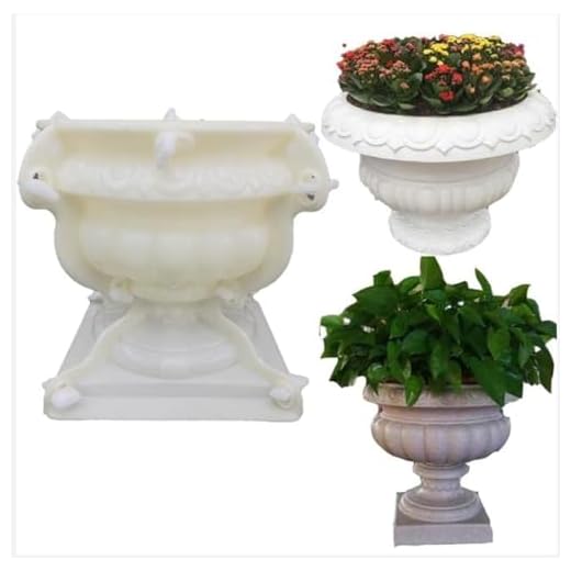 EAIVENY Planter Mold,Large Round Concrete Molds for Flower Pot Making,DIY Planter Mold for Garden Decoration (A)