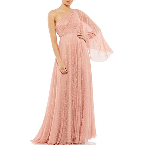 Mac Duggal Womens Cape Sleeve Maxi Evening Dress Pink 18 #TOP30