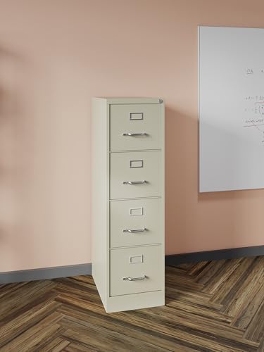 Image of 22 inch Deep 4-Drawer Letter-Size Commercial Vertical File, Fully Assembled