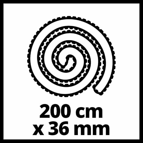 Original Einhell Staubsauger Zubehör Set (passend für Akku-Stielstaubsauger TE-SV 18 Li, flexibler Schlauch mit 36 mm Verbindung, 1x Polsterdüse, 1x Universaldüse)