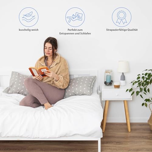 Totsy Baby Seitenschläferkissen 40 x 145 mit Bezug Baumwolle - Body Pillow Seitenschlafkissen...