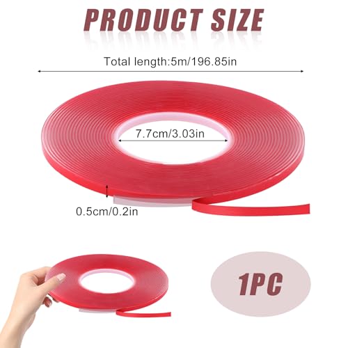 5M Silikon Dichtband, Dichtlippe, Dichtung für Ofen Glasplatte, Silikon Dichtband für Glasbodenplatten, Selbstklebende Transparente für Kaminöfen, Ofenplatten