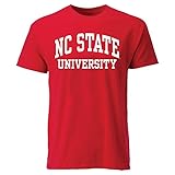 Barnesmith North Carolina State University NCSU, NC State Wolfpack Short Sleeve Adult Unisex T-Shirt, Classic, Red, Medium