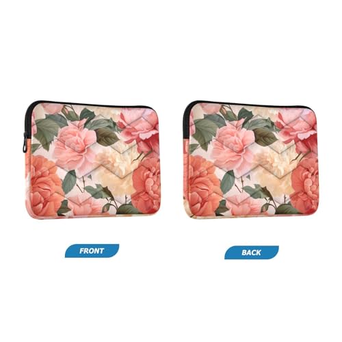 Funda para portátiles 13-14 pulgadas rosa peonía miniatura 2