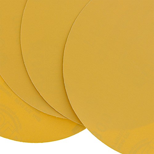 Dura-Gold Premium 6" Gold Psa Sanding Discs - 800 Grit (Box Of 50) - Self Adhesive Stickyback Sandpaper For Da Sander, Finishing Fine Cut Abrasive - Sand Automotive Car Paint, Woodworking Wood, Metal #TOP2
