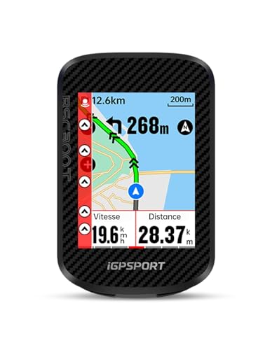 iGPSPORT BSC300T Compteur Velo sans Fil, 2,4’’ Écran Tactile Map Navigation GPS 130+ Données Alerte Hors Itinéraire, Di2 IPX7 Synchronisation Strava Compteur Velo GPS