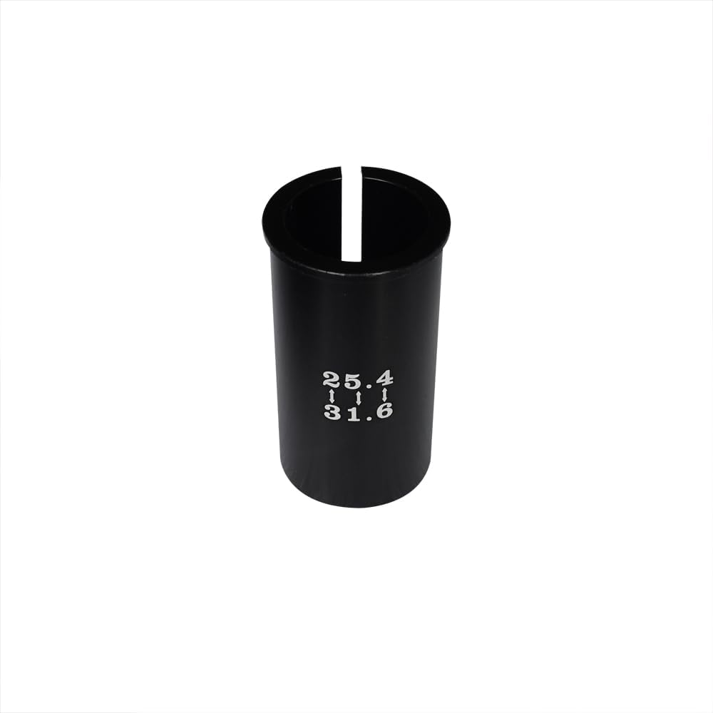 Set of 4 Sizes Bike Seat Post Adapter Shim Seat Post Adapter Bicycle Seat Tube Conversion Sleeve 25.4mm to 27.2/28.6/30.9/31.6mm 60mm Length Aluminum Alloy for Road Mountain Bike MTB