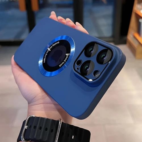 Coque iPhone 15 magnétique avec protection antichoc luxe givrée