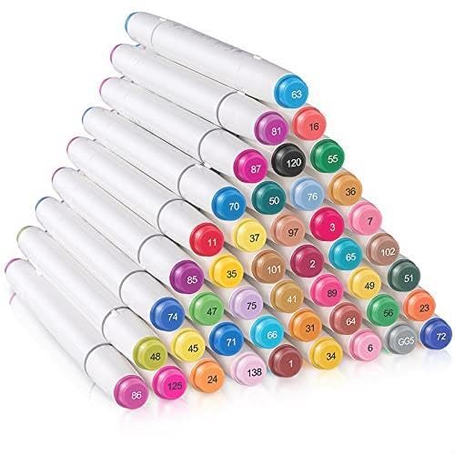 Amazon | Sanjoki 120本119色 マーカーペン やわらかい筆