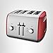 KitchenAid 4 Slice Manual Lift Toaster KMT4115ER, Empire Red