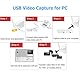 Amtake VHS auf USB 2.0 Video Grabber, VHS Digitalisieren Gerät Konverter Audio Video Capture Card, Alte VHS Mini DV Hi8 DVD VCR zu Digital-Konverter für Mac, Windows 2000, XP, WIN7/8/10/11, Vista