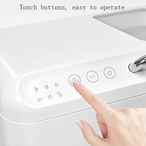 Fabricadora de hielo de sobremesa HYgloF, produce 33 libras en 24 horas, 9 cubos en 6 minutos, auto-limpieza automática, incluye cuchara y canasta, para cocina, oficina, bar o fiesta miniatura 3